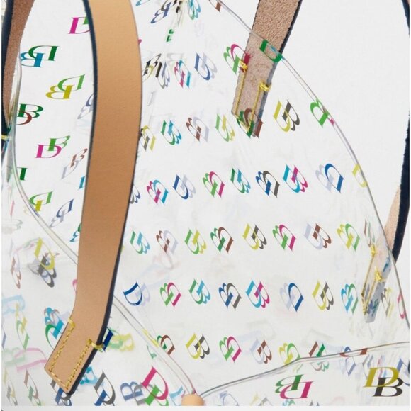 Dooney & Bourke Clear It Lunch Bag w Colorful Mini DBs - Small Tote - NWT - Picture 3 of 4